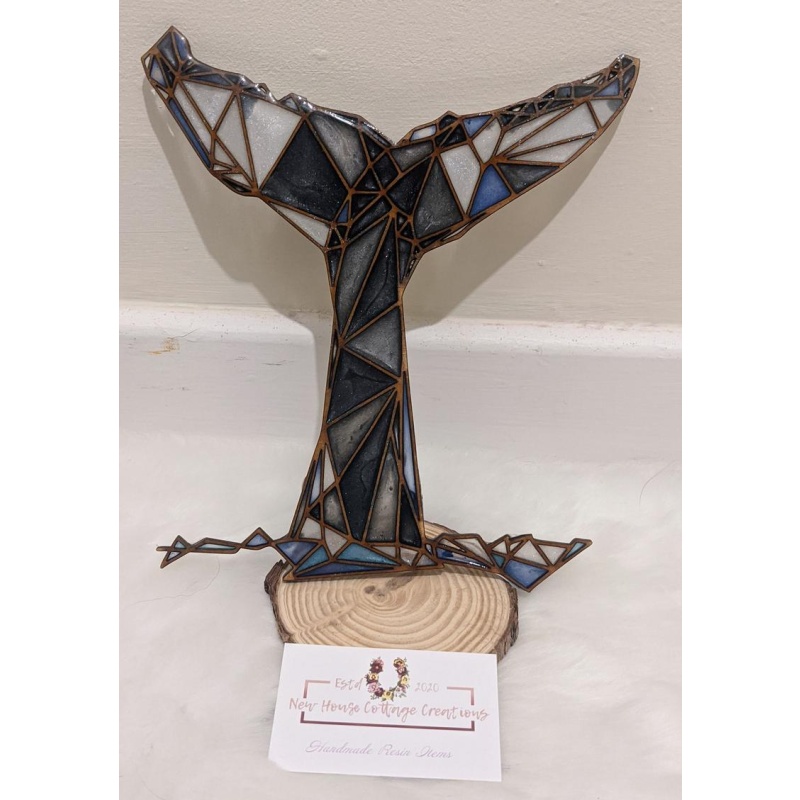 Whale tail wall hanging