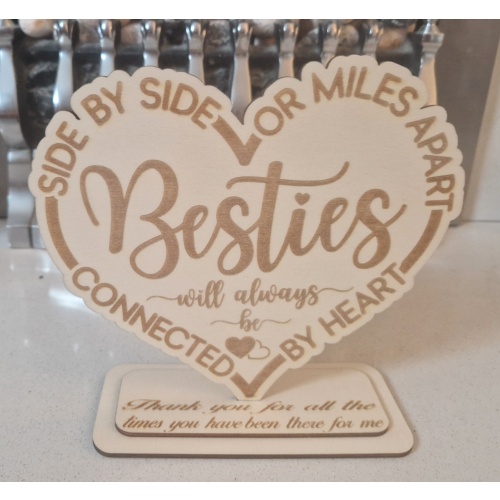 Besties Wooden Plaque