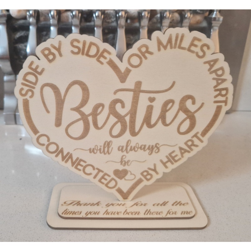 Besties Wooden Plaque