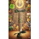 Money Luck Handcrafted green Candle - Harness the Power of Prosperity and Abundance