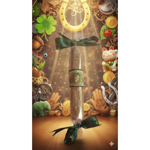 Money Luck Handcrafted green Candle - Harness the Power of Prosperity and Abundance