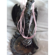 MURANO GLASS HEART PENDANT SPELL INFUSED BRING LUCK AND WARD OFF NEGATIVITY