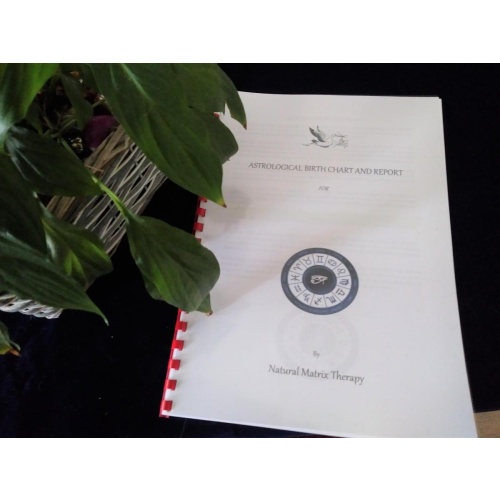 Personalised Astrology Natal Birth Chart+Report - Printed + Comb-Bound 20+ pages posted + digital copy