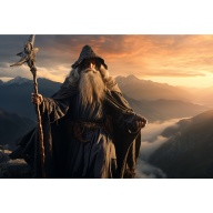 Merlin Casting to Cast Aside Misfortune and Gather Good Luck