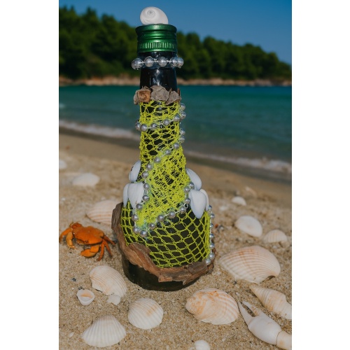 Enchanted Sea–Forest Decorative Wine Bottle