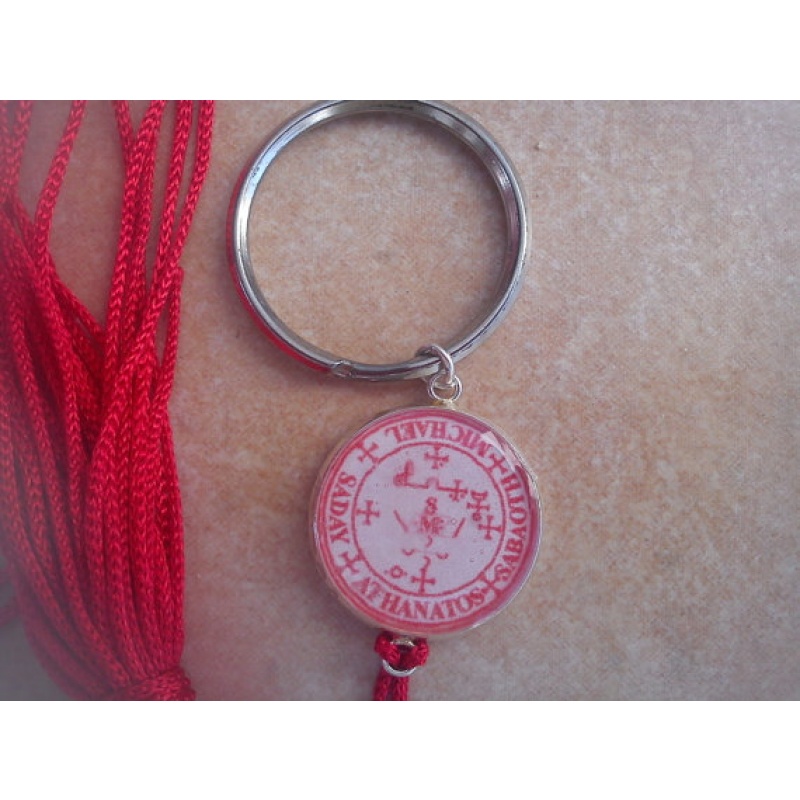 Archangel Michael Seal protection Keyring .sigil,charm,wing,Sunday,mystical powers, prayer,magic angelic,Sun,success,altar,ritual,invocation