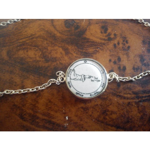 Second Pentacle of the Moon Bracelet for Protection Against Water Perils and Natural Calm. Amulet of Tranquility