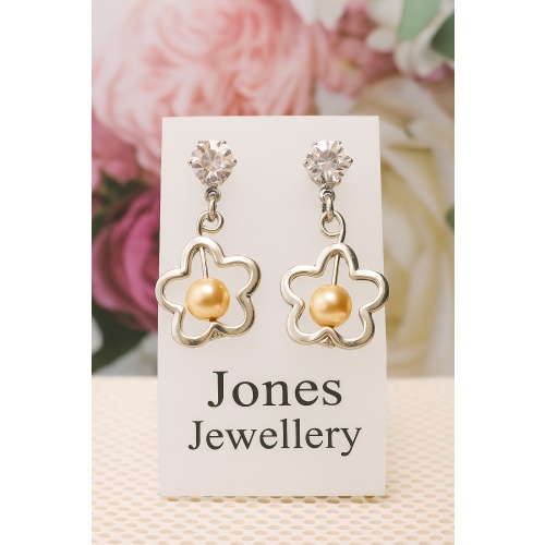 Silver plated Flower earrings