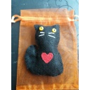 Handmade MAGICAL POPPET. Lucky Black Cat