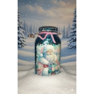 Enchanted Christmas Jar – Vintage Santa Wonderland