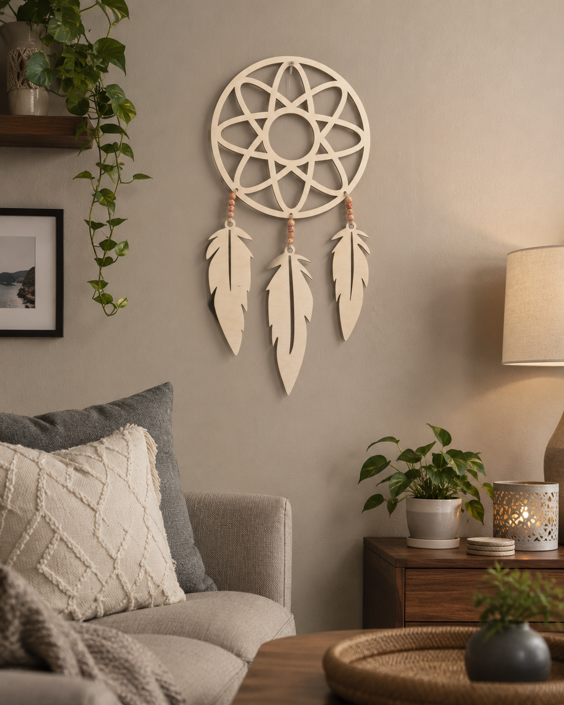 Handmade Wooden Dreamcatcher