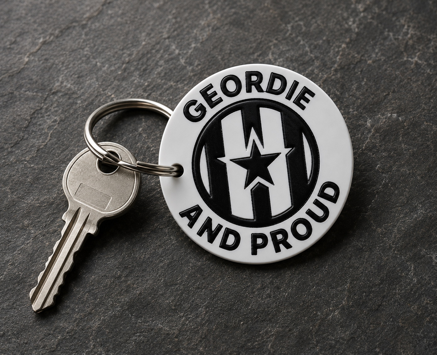 Geordie And Proud Keyring