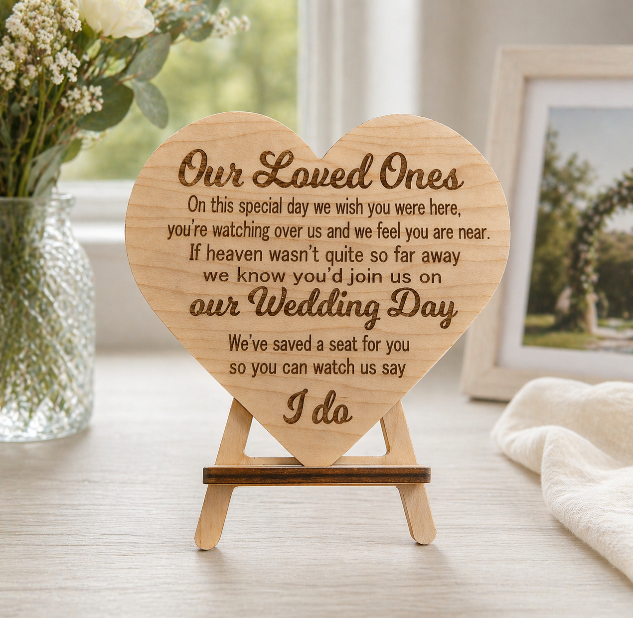 "Our Loved Ones" Memorial Wedding Plaque