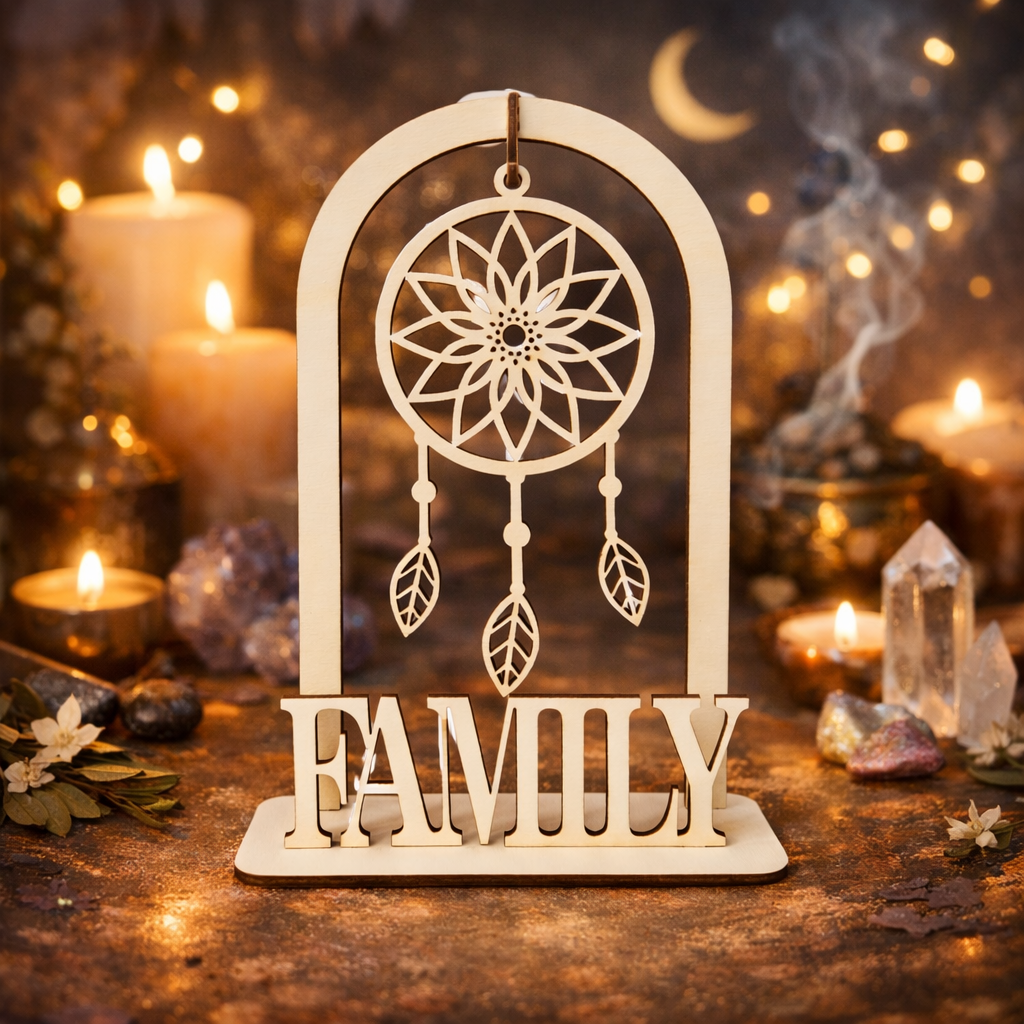 Family Dreamcatcher Wooden Ornament